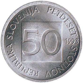 50 Стотин (Stotinov) - 1993 - Словенія