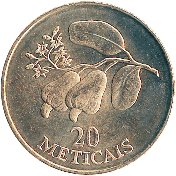 20 Метикалів (Meticais) - 1994 - Мозамбік