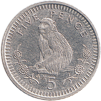 5 Пенсів (Pence) - 1992 - Гібралтар