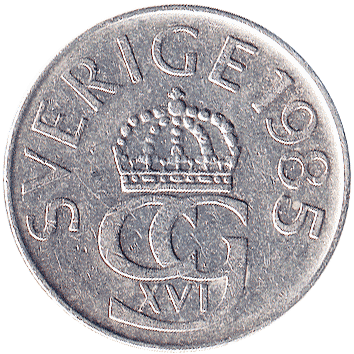 5 Крон (Kronor) - 1985 - Швеція