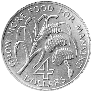 4 Долари (Dollars) - 1970 - Монтсеррат