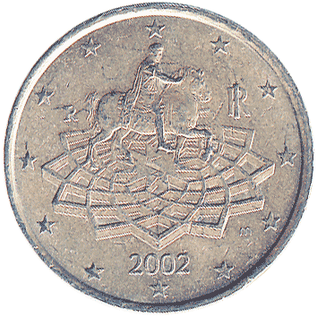 50 Євроцентів (Euro Cent) - 2002 - Італія