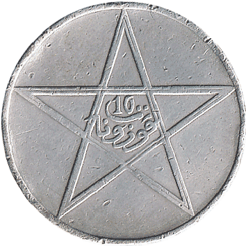 10 Мазун (Mazunas) - 1921 (AH 1340) - Марокко