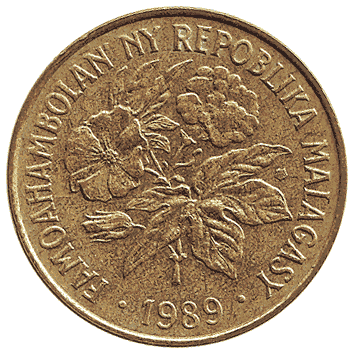20 Франк (4 Аріарі) - 1989 - Мадагаскар