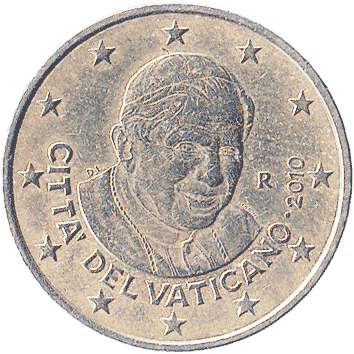 50 Євроцентів (Euro Cent) - 2010 - Ватикан