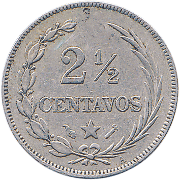 2½ Сентаво (Centavos) - 1888 - Домініканська Республіка