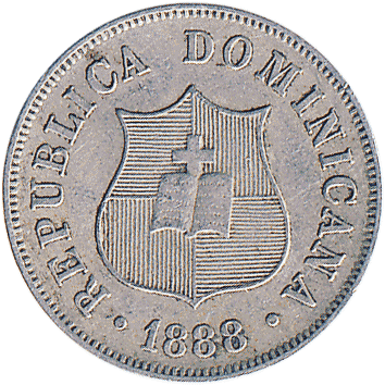 2½ Сентаво (Centavos) - 1888 - Домініканська Республіка