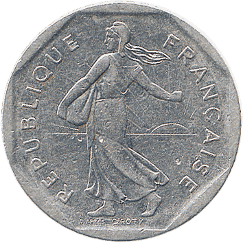2 Франки (Francs) - 1980 - Франція