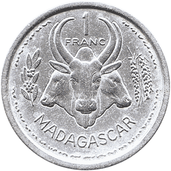 1 Франк (Franc) - 1948 - Мадагаскар
