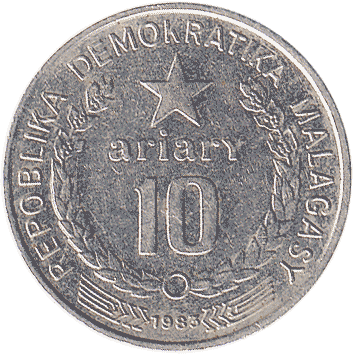 10 Аріарі (Ariary) - 1983 - Мадагаскар