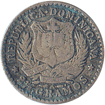 10 Сентаво (Centavos) - 1897 - Домініканська Республіка