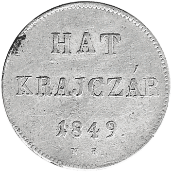 6 Крейцерів (Krajczar) - 1849 - Угорщина