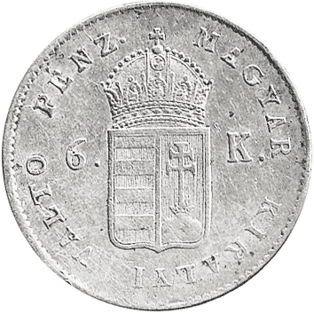 6 Крейцерів (Krajczar) - 1849 - Угорщина