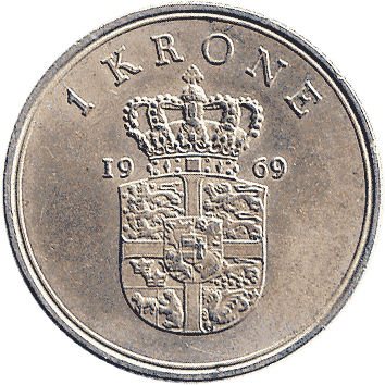 1 Крона (Krone) - 1969 - Данія