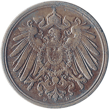 1 Пфеніг (Pfennig) - 1913 - Німеччина