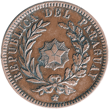 2 Сентесимо (Centesimos) - 1870 - Парагвай