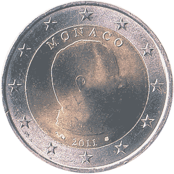 2 Євро (Euro) - 2011 - Монако