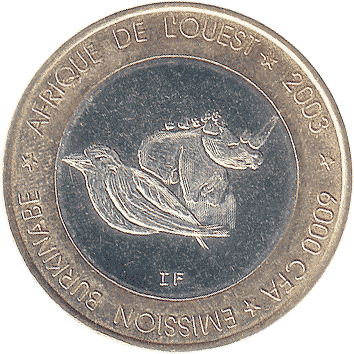 6000 Франків (Francs) (4 Африка - 4 Africa) - 2003 - Буркіна-Фасо