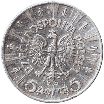 5 Злотих (Zlotych) - 1935 - Польща