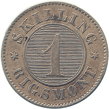 1 Скиллінг (Skilling) - 1856 - Данія