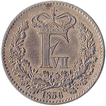 1 Скиллінг (Skilling) - 1856 - Данія