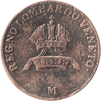 1 Чентезимо (Centesimo) - 1822 - Ломбардо-Венеціанське королівство