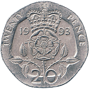 20 Пенсів (Pence) - 1993 - Велика Британія