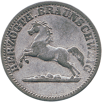 1 Грош (Groschen) - 1857 - Брауншвейг-Вольфенбюттель