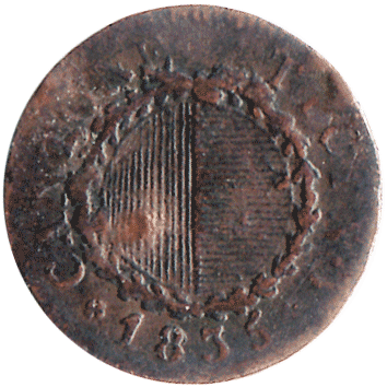 монета Швейцарії (кантон Тічино): 3 Денаро (Denari) – 1835