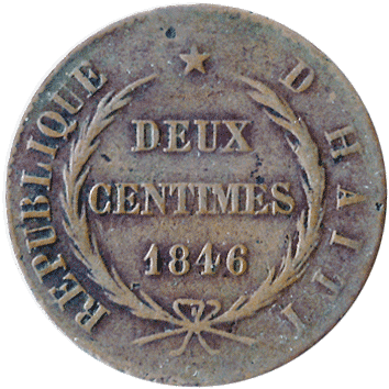 2 Сантими (Centimes) - 1846 - Гаїті