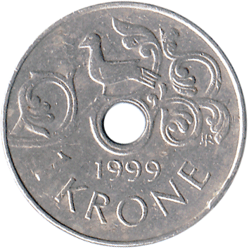 1 Крона (Krone) - 1999 - Норвегія