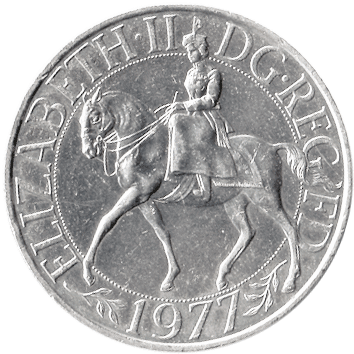 25 Пенсів (Pence) - 1977 (крона, срібний ювілей правління Єлизавети ІІ ) - Велика Британія
