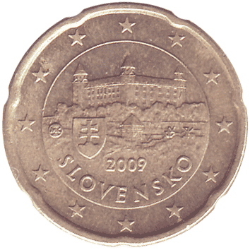 20 Євроцентів (Euro Cent) - 2009 - Словаччина