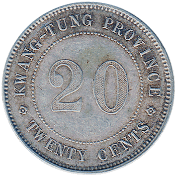 20 Центів (Cents) - 1920 - Китай - Квантунг
