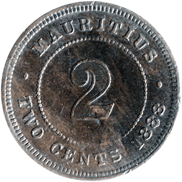 2 Центи (Cents) - 1888 - Маврикій