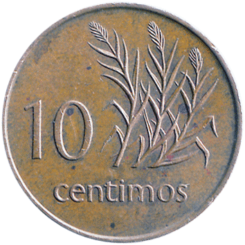 10 Сентимо (Centimos) - 1975 - Мозамбік
