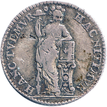 1/4 Гульдена (Gulden) або ж 5 Стейверів (Stuivers) - 1758 - Утрехт, Нідерланди