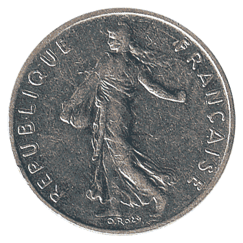 1/2 Франк - 1991 - Франція