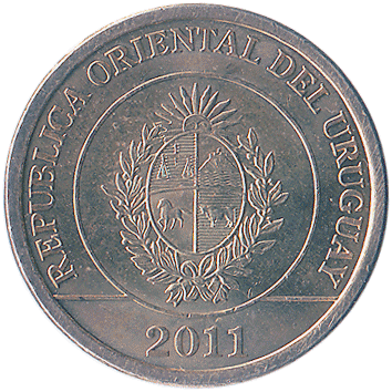 2 Песо (Pesos) - 2011 - Уругвай