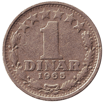 1 Динар - 1965 - Югославія