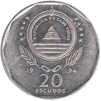 20 Ескудо (Escudos) - 1994 - Кабо-Верде