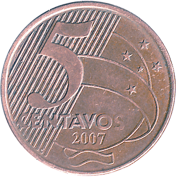 5 Сентаво (Centavos) - 2007 - Бразилія