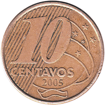 10 Сентаво (Centavos) - 2005 - Бразилія