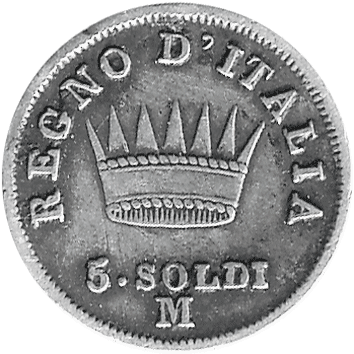 5 Сольдо (Soldi) - 1812 - Королівство Італія