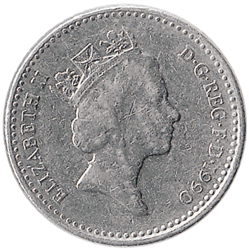 5 Пенсів (Pence) - 1990 - Велика Британія
