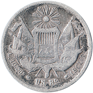 1 Реал (Real) - 1864 - Гватемала