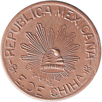 5 Сентаво (Centavos) - 1915 - Мексика (Чіуауа)