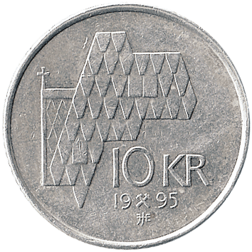 10 Крон (Kroner) - 1995 - Норвегія