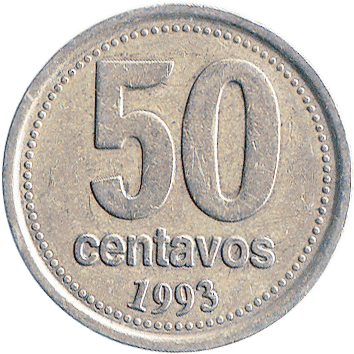 50 Сентаво (Centavos) - 1993 - Аргентина