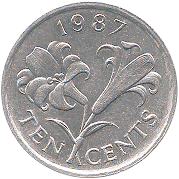10 Центів (Cents) - 1987 - Бермудські острови